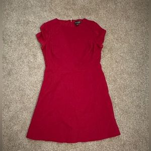 Red Ralph Lauren midi dress Business dress Professional Office dress size 14p